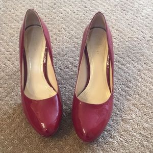 Red patent leather Cole Haan / Nike Air pumps